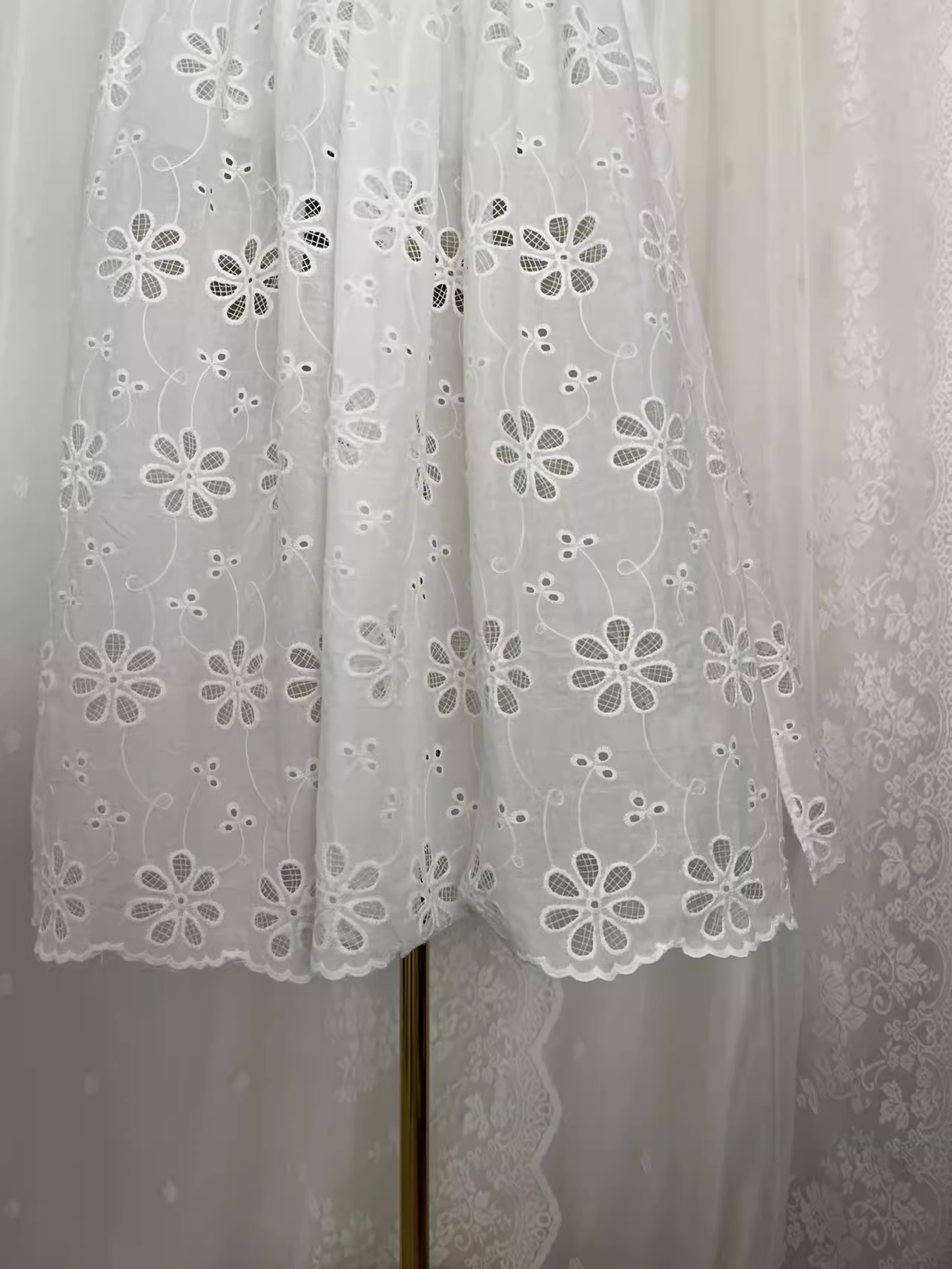 Cute A Line Lace White Vacation Dress Birthday Dresses SD0036